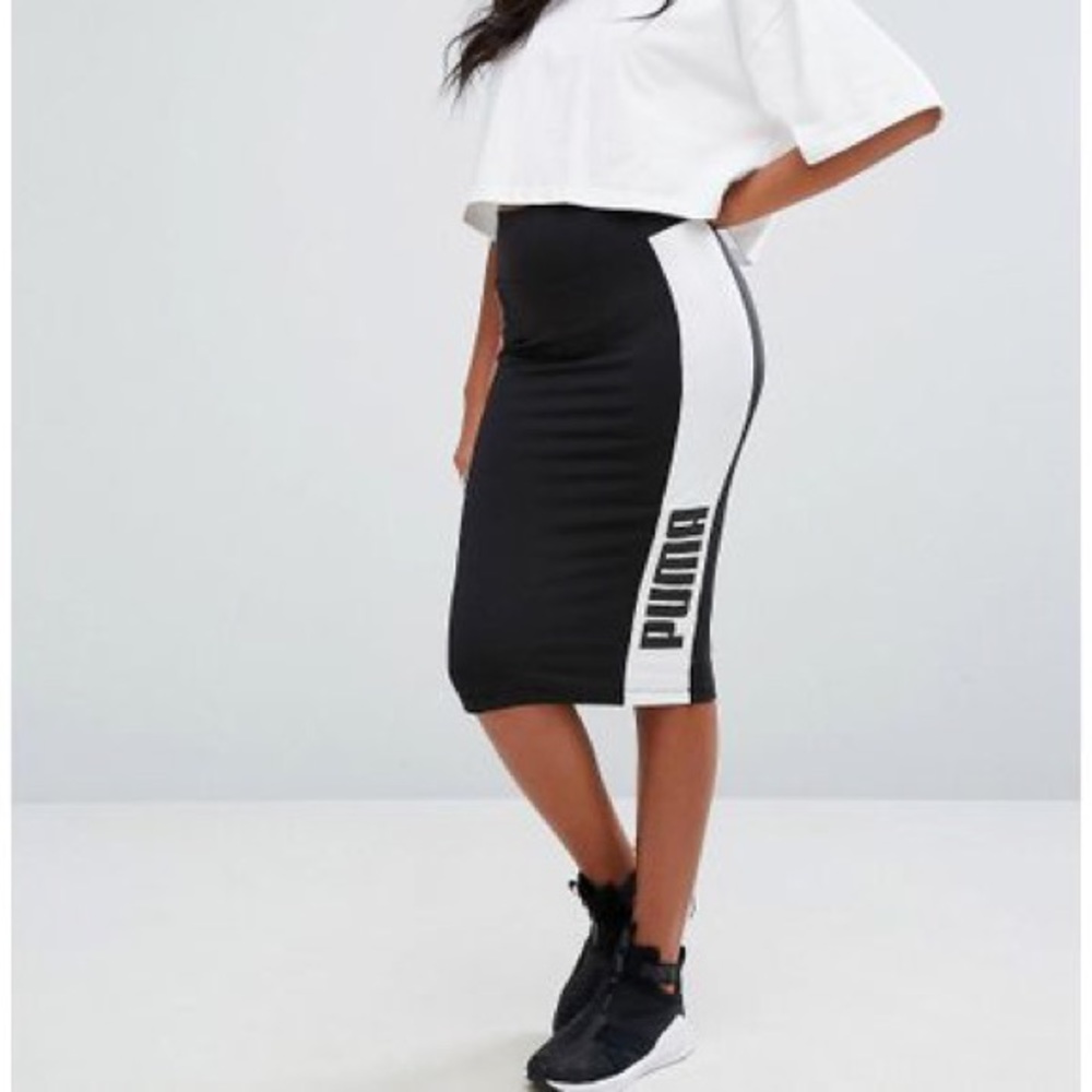 Puma Women’s ArchiveLogo Pencil Midi Skirt